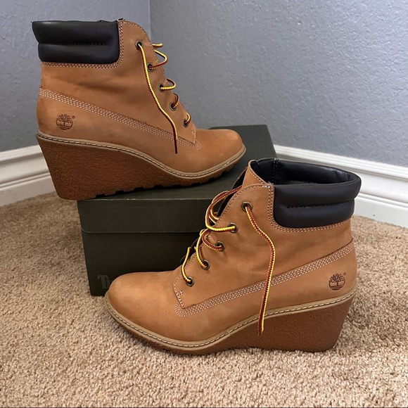 Timberland Shoes - Timberland Amston Leather Wedge Boot